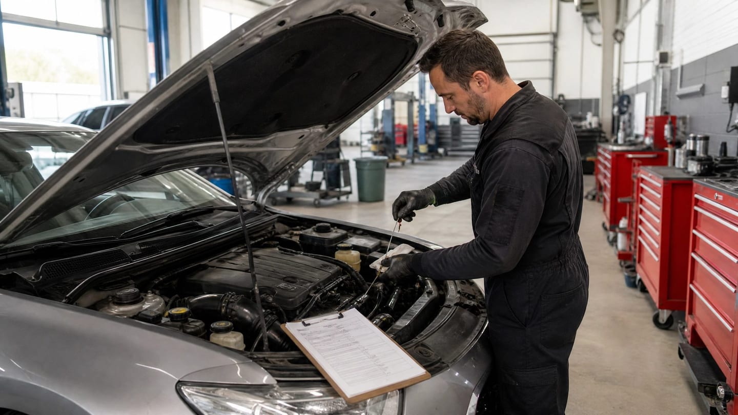 Inspektion mit Serviceheft